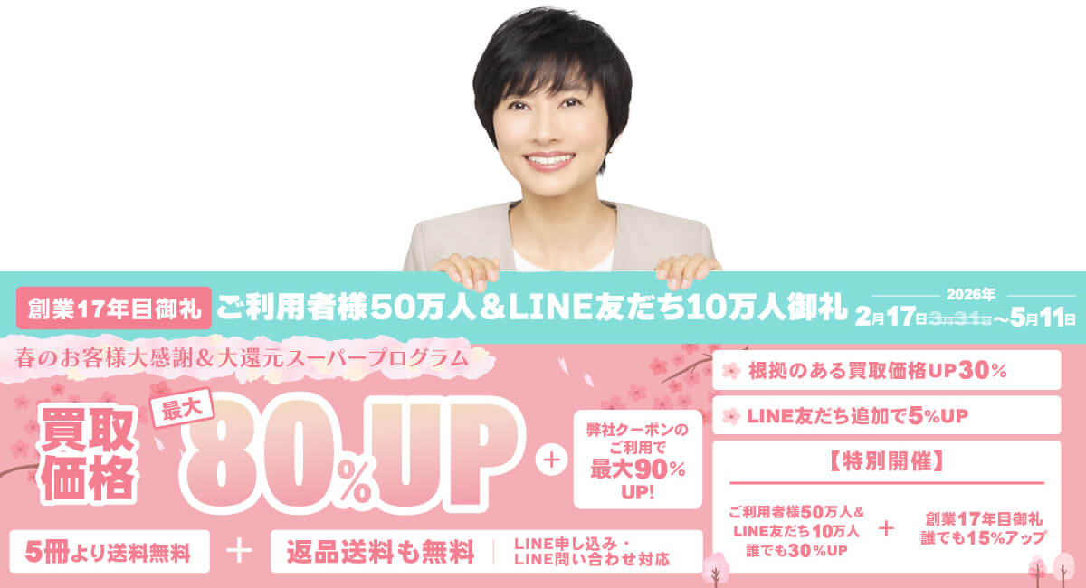 買取価格最大80%アッププログラム