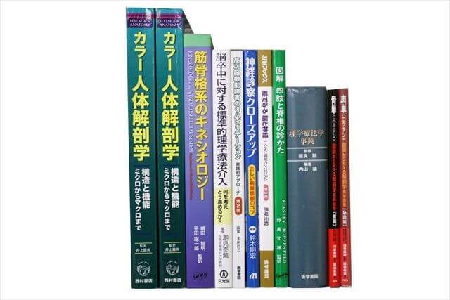 医学書･医学専門書、理学療法・作業療法・運動療法・リハビリテーション、解剖学の教科書・専門書の買取