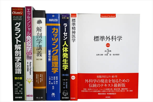 医学書･医学専門書、解剖学の教科書・専門書の買取