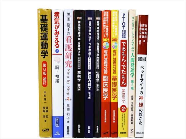 医学書・医学専門書、解剖学・理学療法・作業療法・運動療法・リハビリテーションの教科書・専門書等の買取