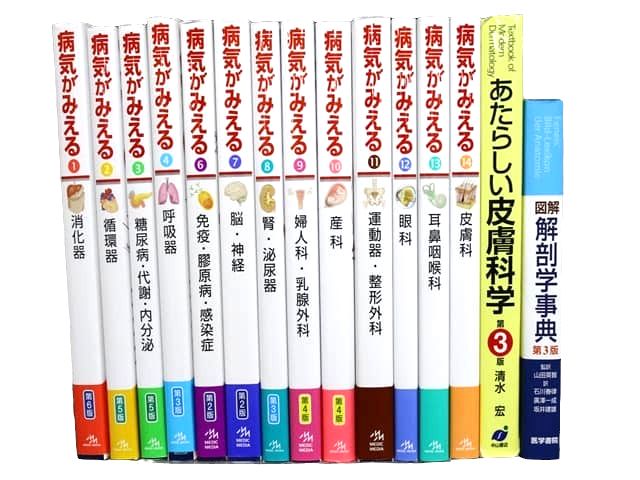 医学書・医学専門書、解剖学の教科書・専門書等の買取