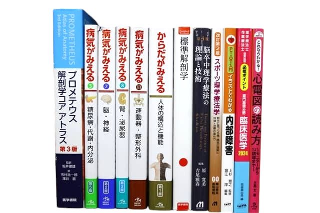 医学書・医学専門書、解剖学・理学療法・作業療法・運動療法・リハビリテーションの教科書・専門書等の買取