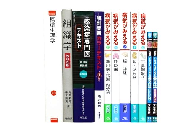 医学書・医学専門書、解剖学の教科書・専門書等の買取