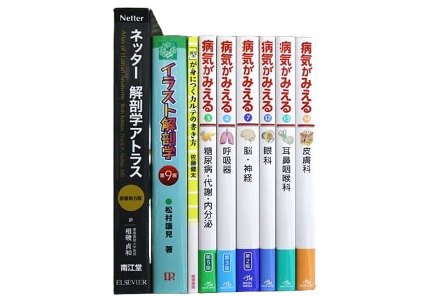 医学書・医学専門書、解剖学の教科書・専門書等の買取