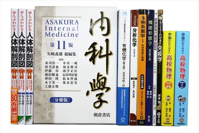 医学書・医学専門書、解剖学の教科書・専門書の買取