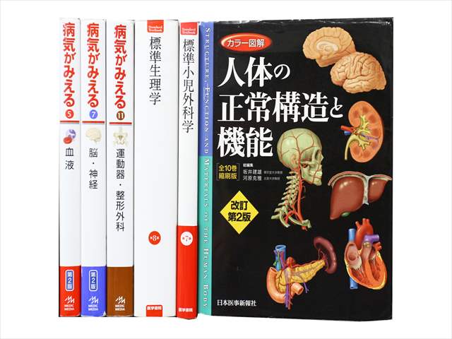 医学書・医学専門書、解剖学の教科書・専門書の買取