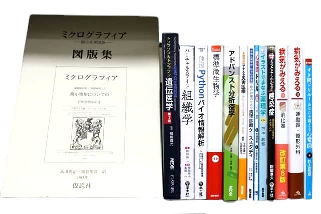 医学書・医学専門書、解剖学の教科書・専門書等の買取